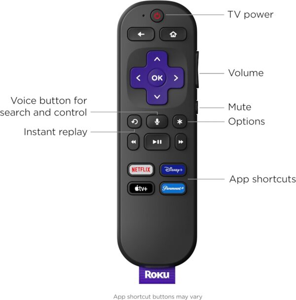 Roku Express 4K+ | Dispositivo de transmisión Roku 4K/HDR, control remoto por voz Roku y TV en vivo - Image 5