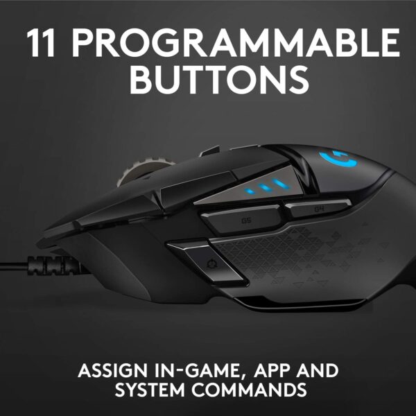 Logitech G502 HERO - Mouse para juegos de alto rendimiento con cable - Image 6