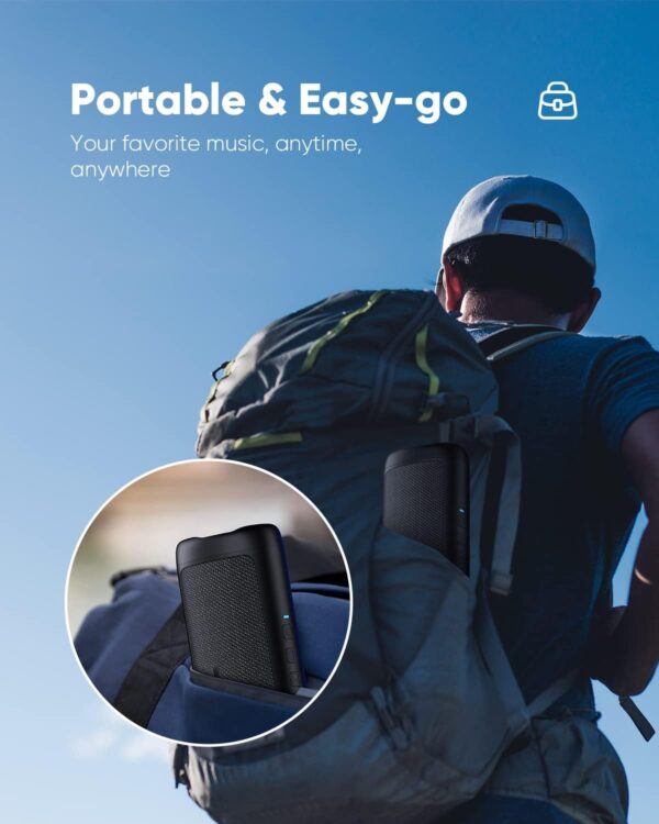 Altavoz Bluetooth con sonido HD, inalámbrico portátil, IPX5 impermeable, hasta 20 horas de reproducción - Image 4