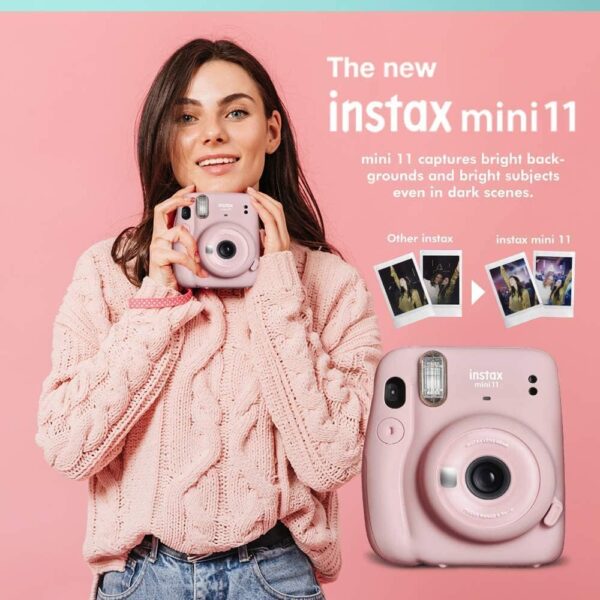 Fujifilm Instax Mini 11 - Cámara instantánea gris carbón, películas Fuji (40 hojas) - Image 3