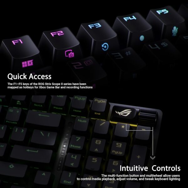 ASUS ROG Strix Scope II 96 Teclado inalámbrico mecanico para juegos - Image 6