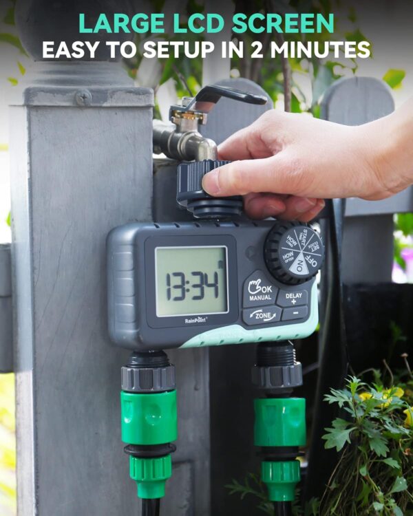 RAINPOINT Temporizador de agua para manguera de jardín - Image 2