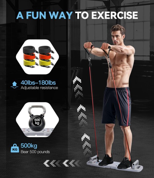 Tabla de flexiones, equipo de entrenamiento para gimnasio en casa 20 en 1 - Image 4