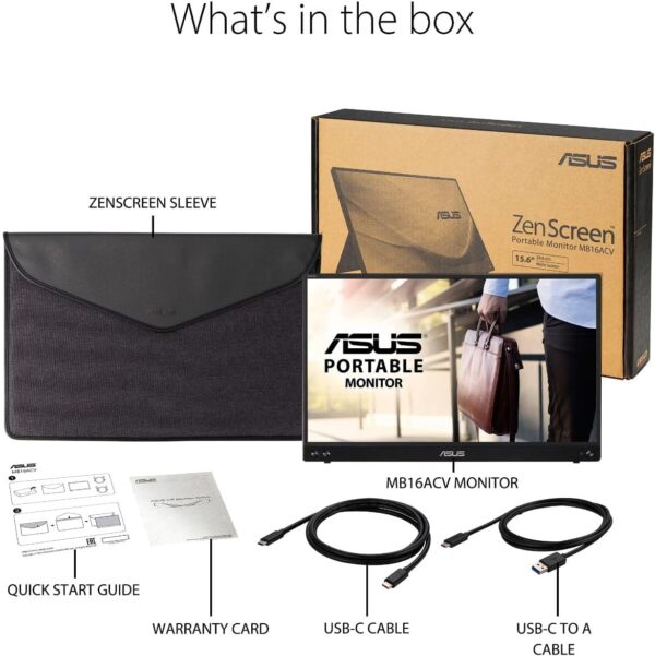 ASUS ZenScreen Monitor portátil de 15.6 pulgadas 1080P - Image 8