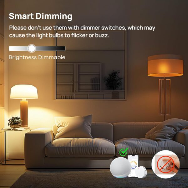 Linkind Bombillas inteligentes, bombilla inteligente que funciona con Alexa y Google Home - Image 3