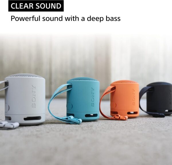 Sony SRS-XB100 Altavoz de viaje inalámbrico Bluetooth portátil, ligero, supercompacto - Image 3