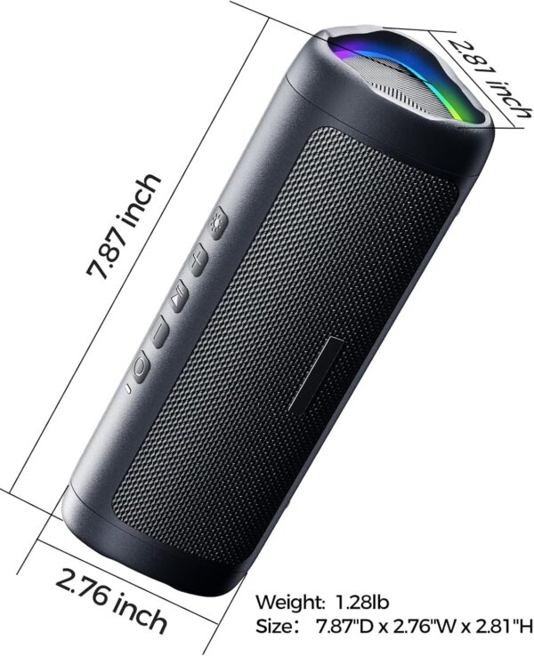 Altavoz Bluetooth con sonido HD, inalámbrico portátil, IPX5 impermeable, hasta 20 horas de reproducción - Image 2