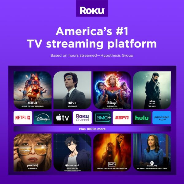 Roku Express 4K+ | Dispositivo de transmisión Roku 4K/HDR, control remoto por voz Roku y TV en vivo - Image 7