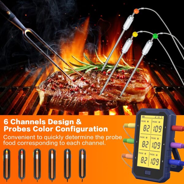 Termómetro inalámbrico para carne, termómetro de carne Bluetooth - Image 6
