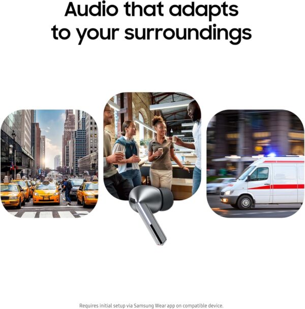 SAMSUNG Galaxy Buds 3 Pro AI True Auriculares Bluetooth inalámbricos, cancelación de ruido - Image 3