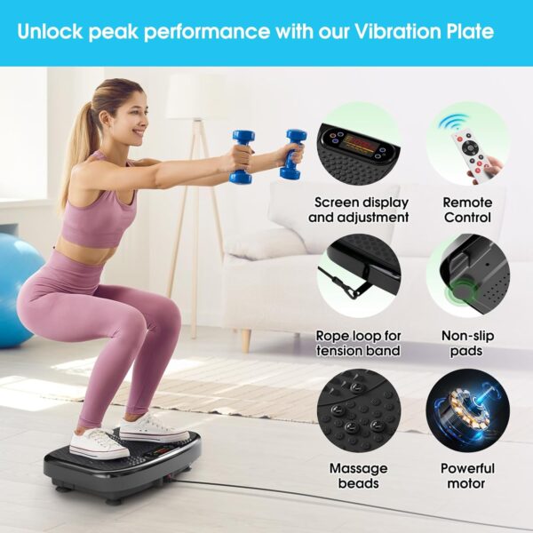Vibration Plate Exercise Machine for Lymphatic Drainage Weight Loss - Image 8