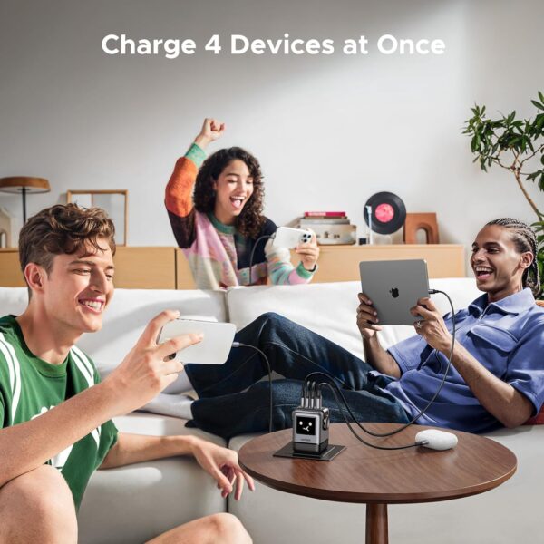 UGREEN Uno Charger - Cargador USB C de 100 W, Nexode, cargador GaN de 4 puertos - Image 5